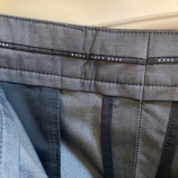 Hugo boss slim fit gray metallic pants size 36 mint condition always dry cleaned - Picture 3 of 6